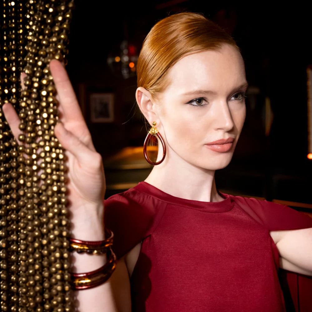 BuDhaGirl | All Weather Earrings in Merlot