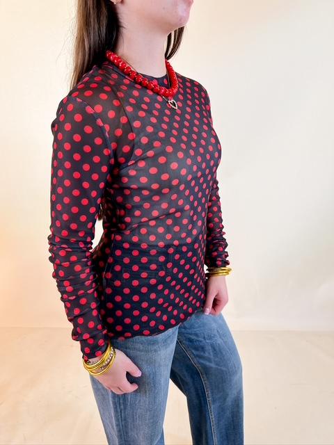 Wholesale Fancy &amp; Co | The Perfect Layer Sheer Mesh Long Sleeve Top