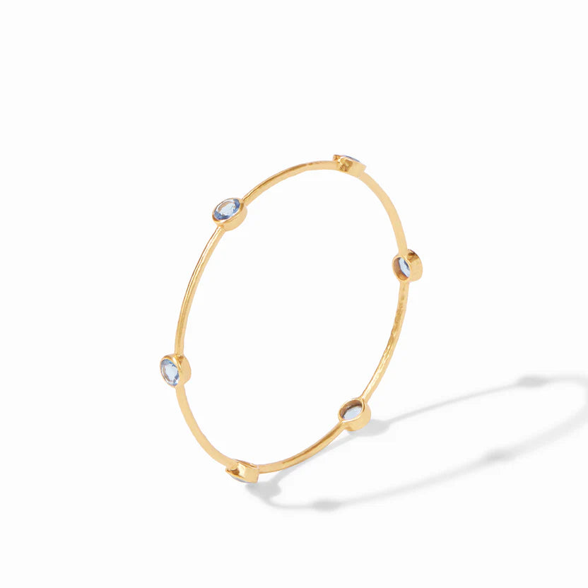 Julie Vos | Milano Bangle with Mother of Pearl Stones in Gold - Giddy Up Glamour Boutique