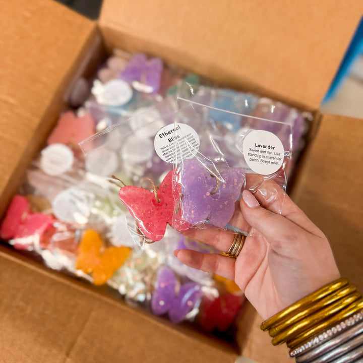 Mini Spring Butterfly Car Freshie in Random Scent