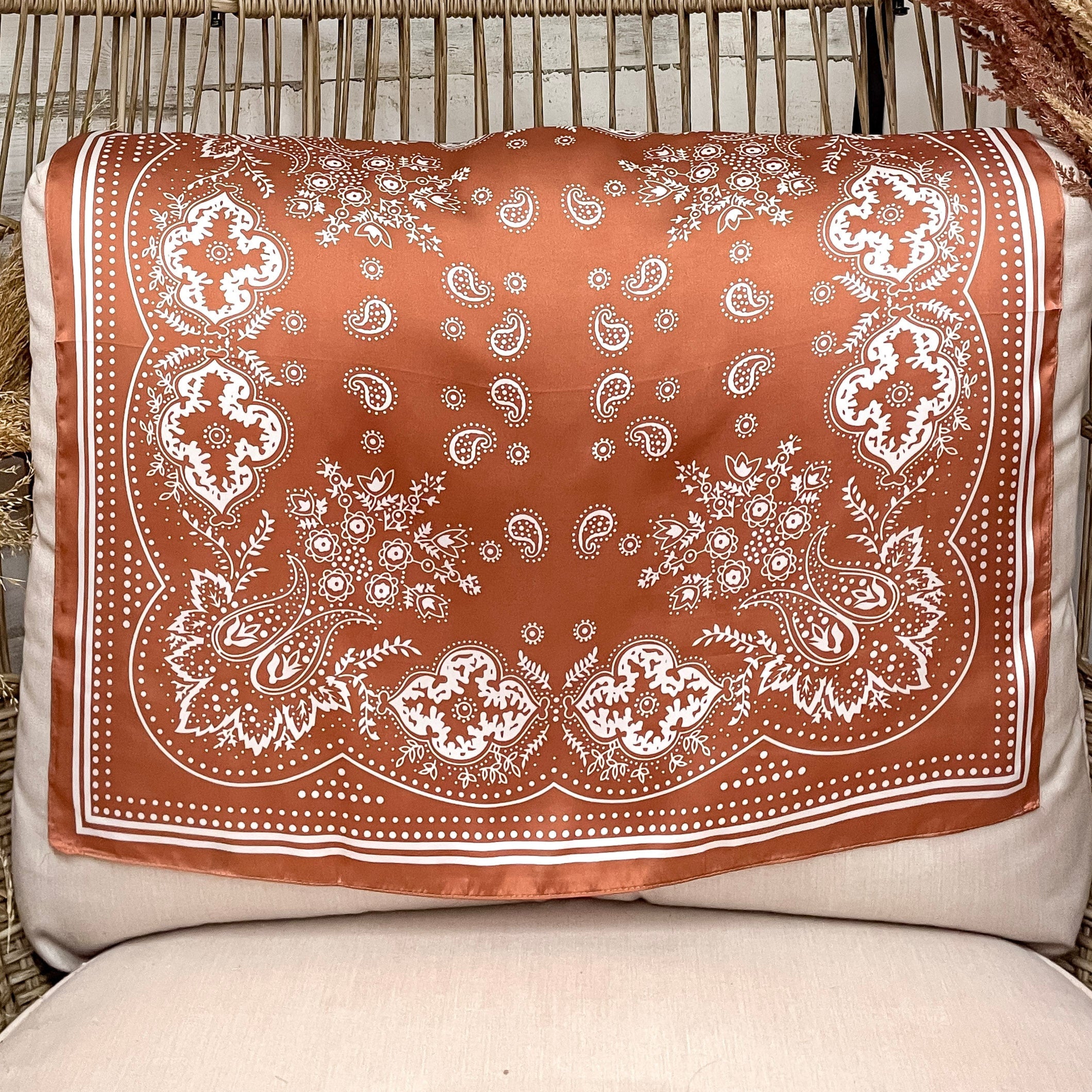 Mini Bandana Wild Rag in Coffee Brown – Giddy Up Glamour Boutique