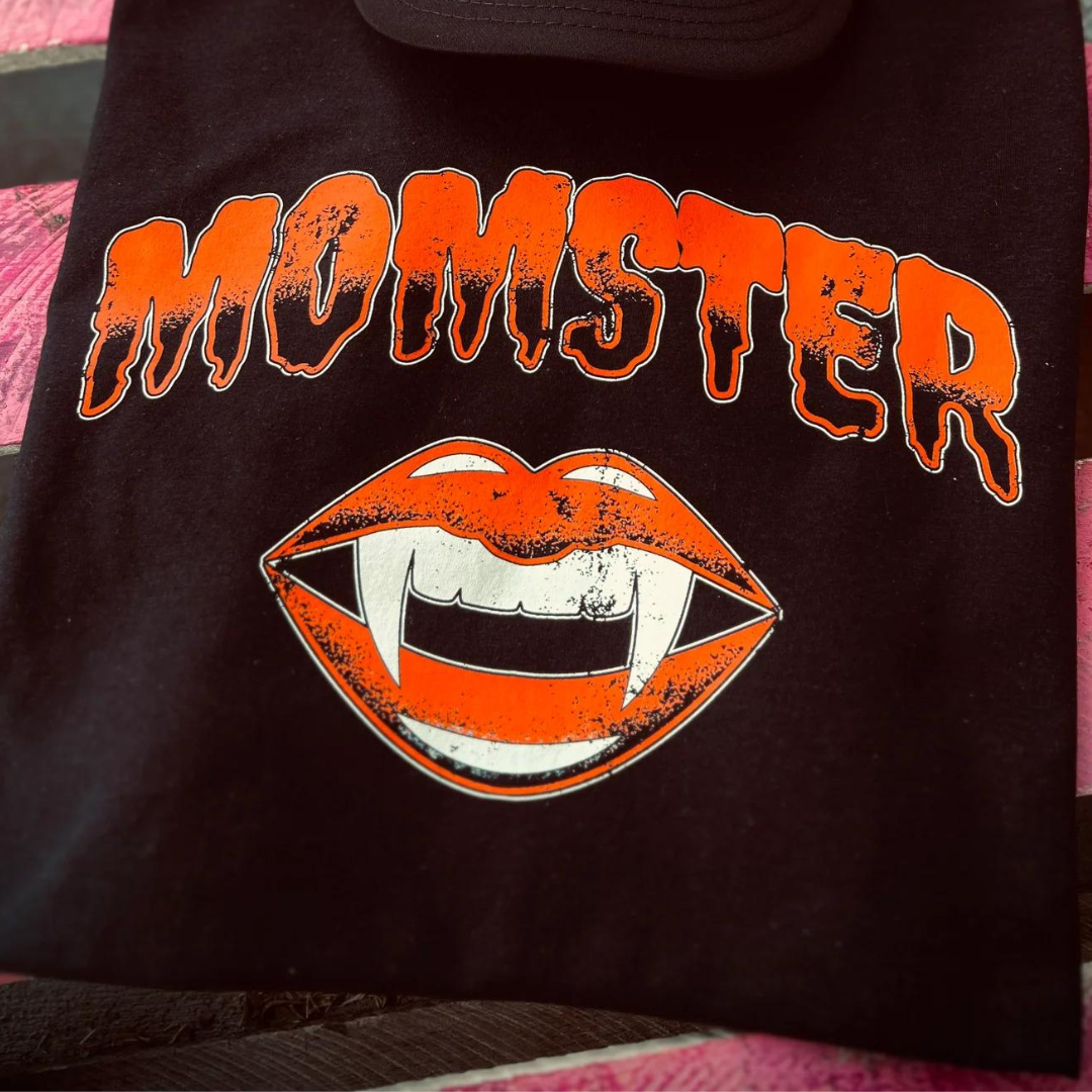 Online Exclusive | Momster Graphic Tee in Black