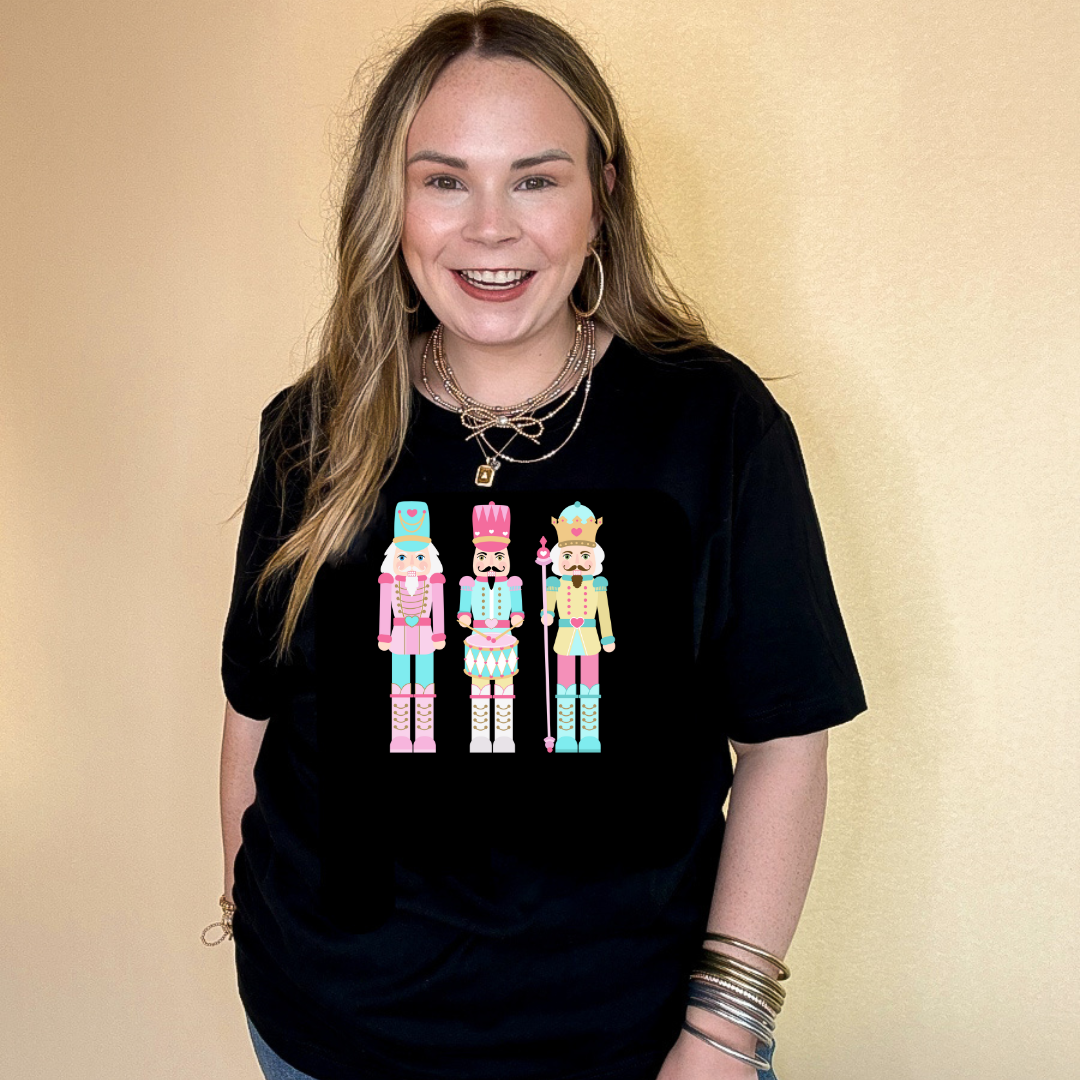 Online Exclusive | Pastel Nutcrackers Graphic Tee in Multiple Color Options