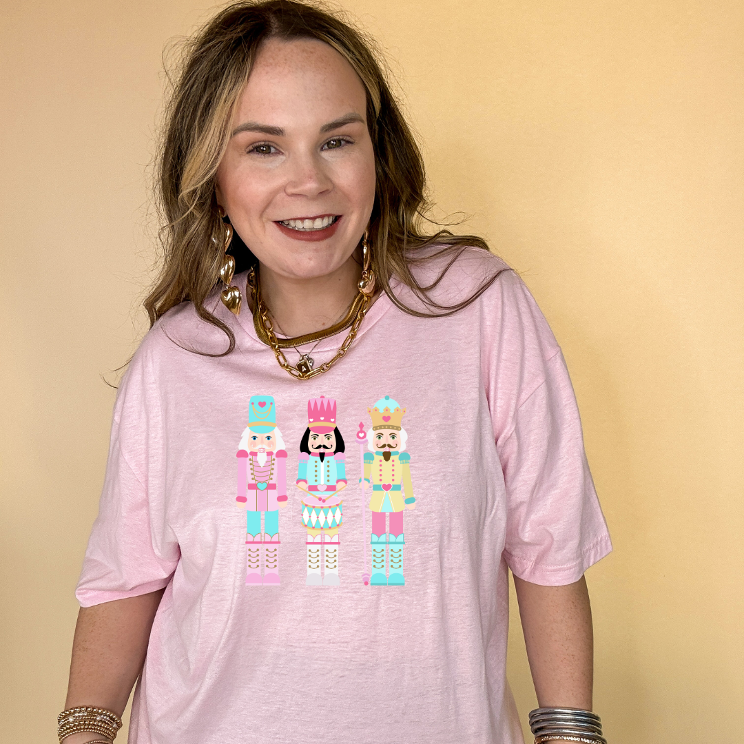 Online Exclusive | Pastel Nutcrackers Graphic Tee in Multiple Color Options