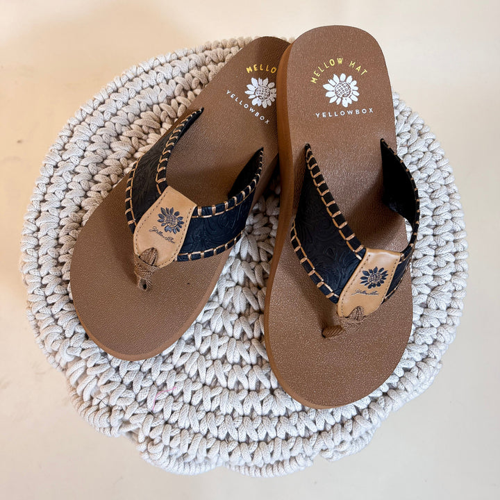 Yellow Box | Norrie Flip Flop in Black