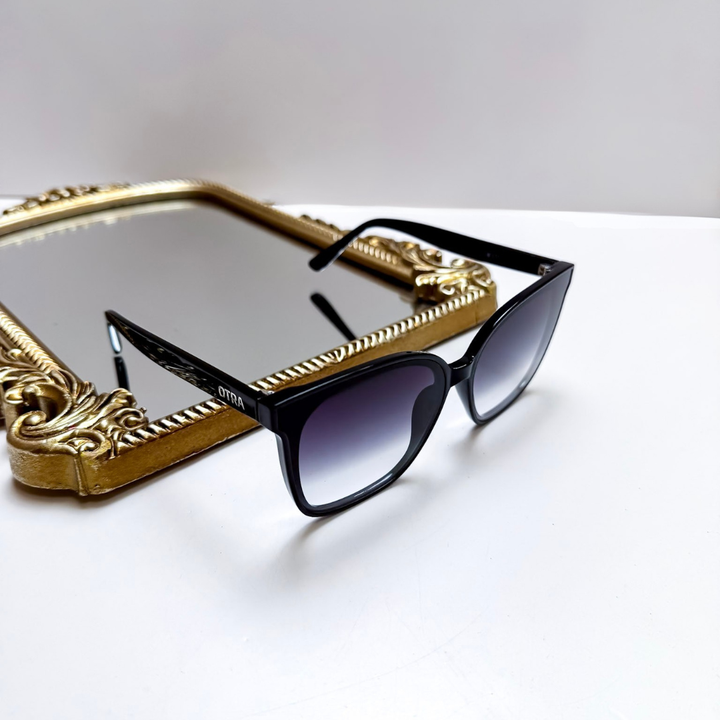 Otra Eyewear | Betty Oversized Square Sunglasses in Black
