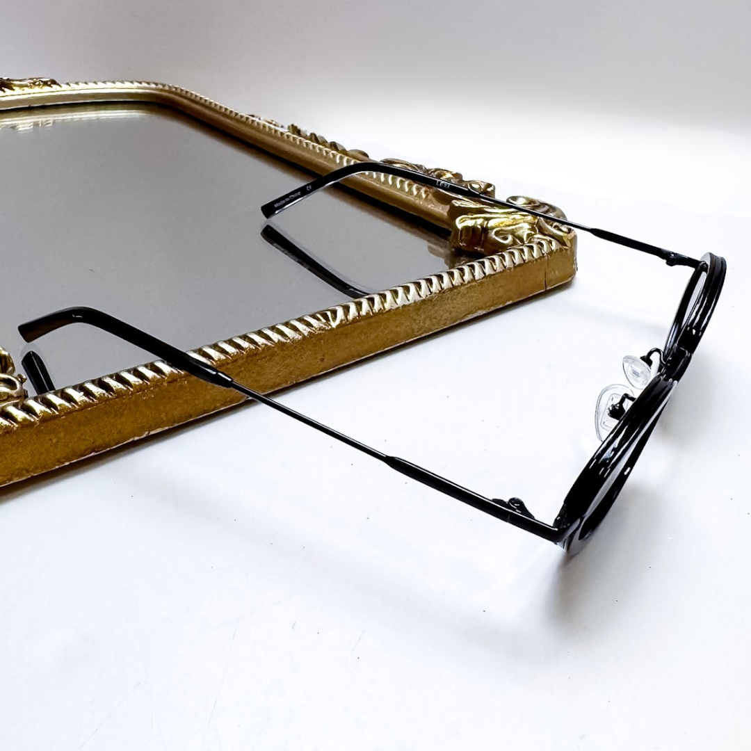 Otra Eyewear | Lexi Oval Sunglasses in Black