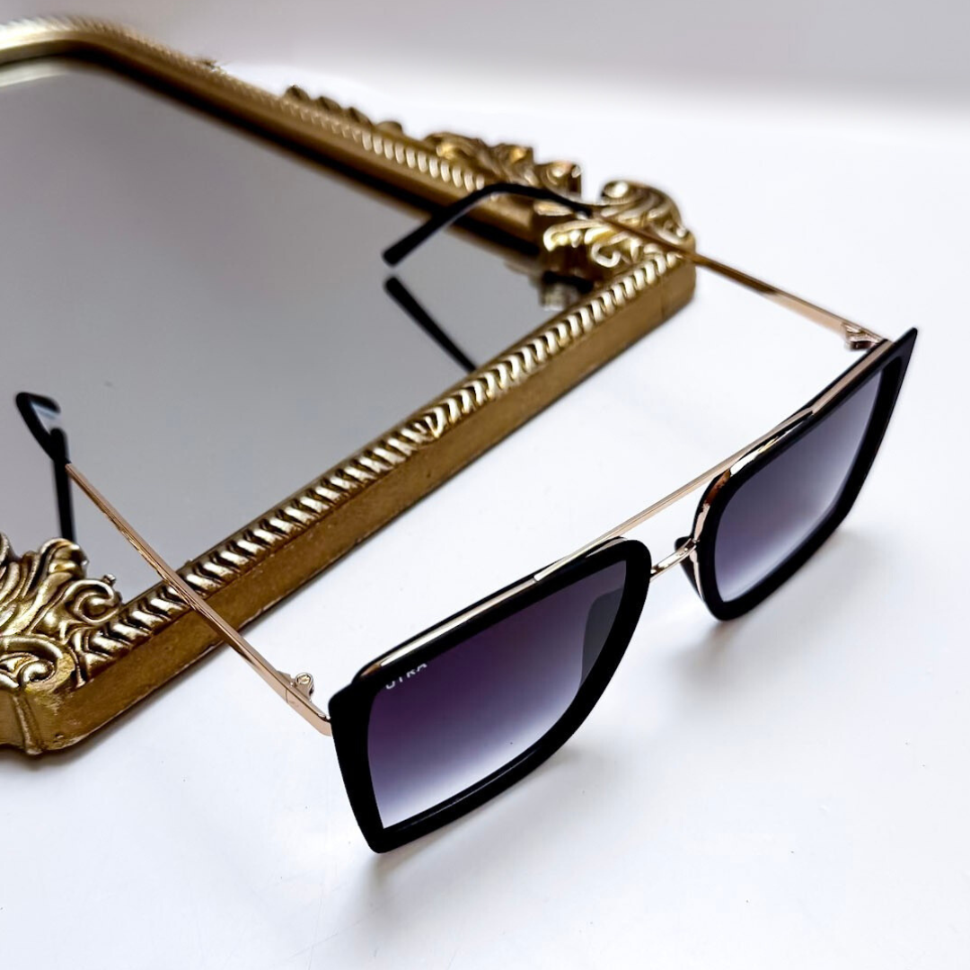 Otra Eyewear | Velda Oversized Square Sunglasses in Black