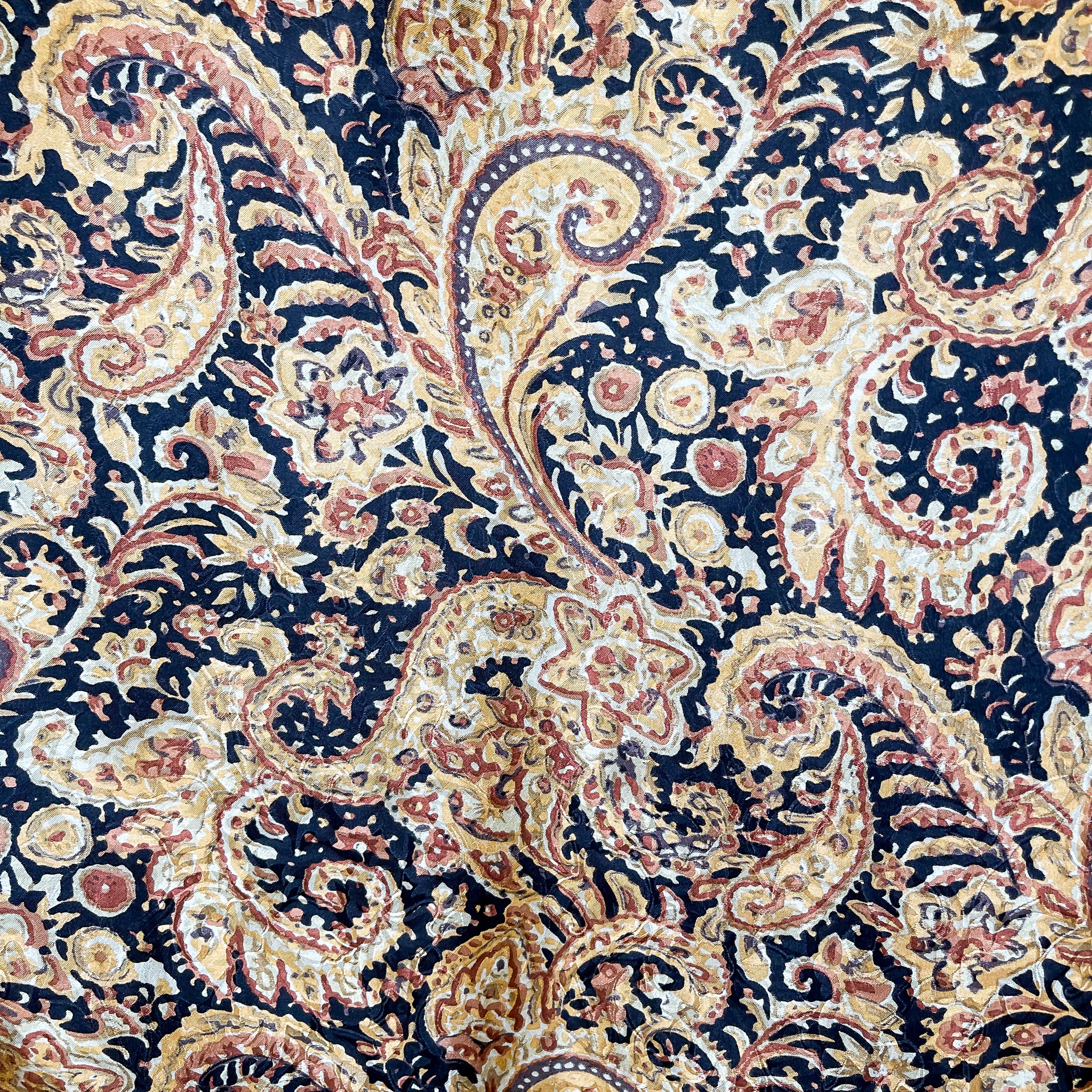 Paisley Wild Rag in Gold and Black