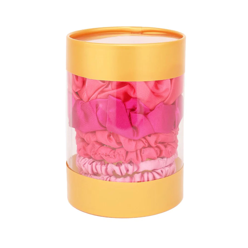 BuDhaGirl | Set of Six | Scrunchies Pink Colorway - Giddy Up Glamour Boutique