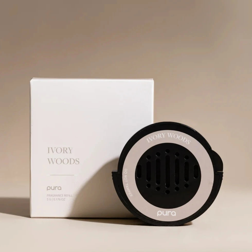 Pura | Fragrance Insert for Car Diffuser Device | Ivory Woods