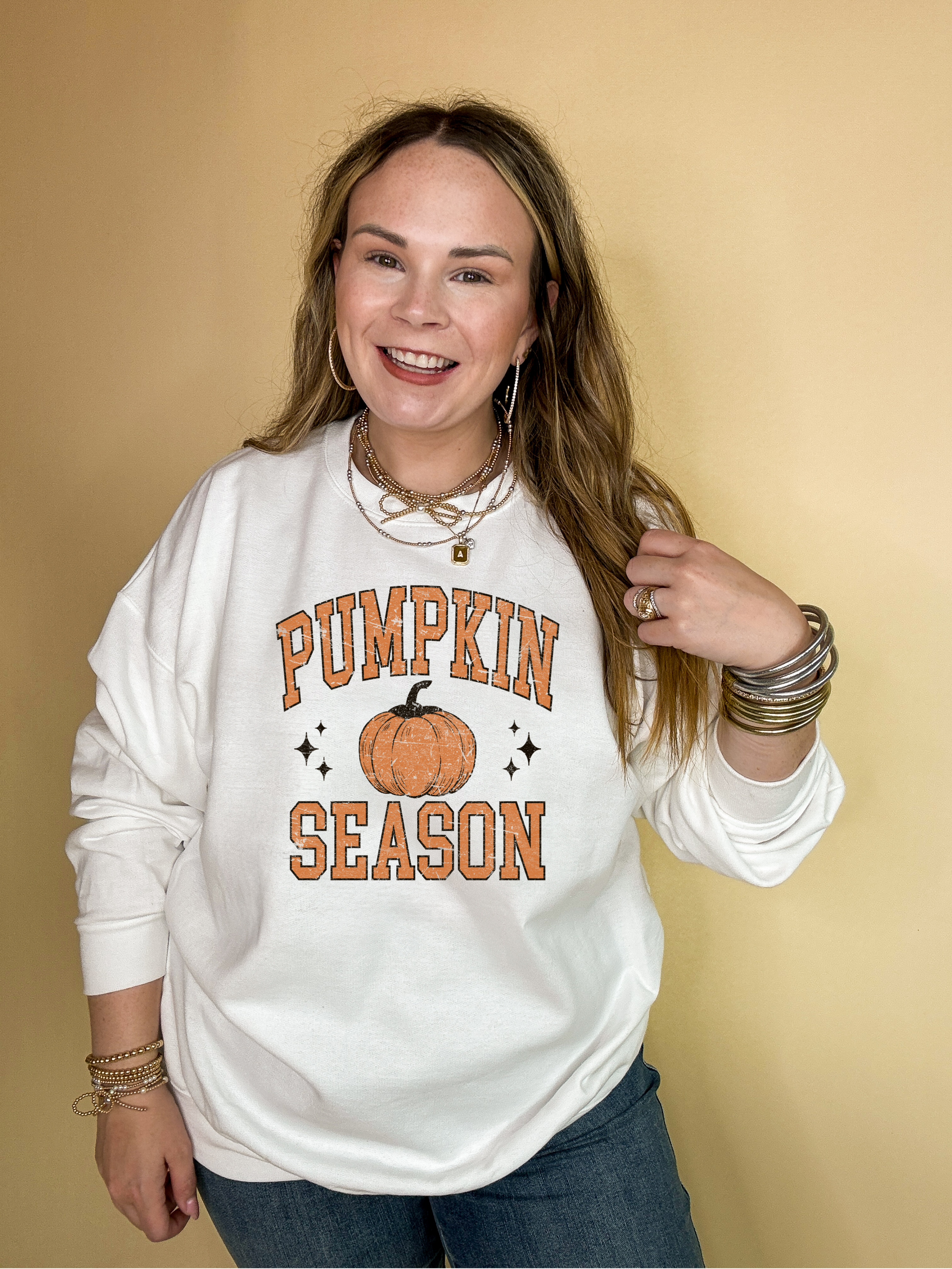 Online Exclusive | Pumpkin Season Graphic Sweatshirt in Multiple Color Options