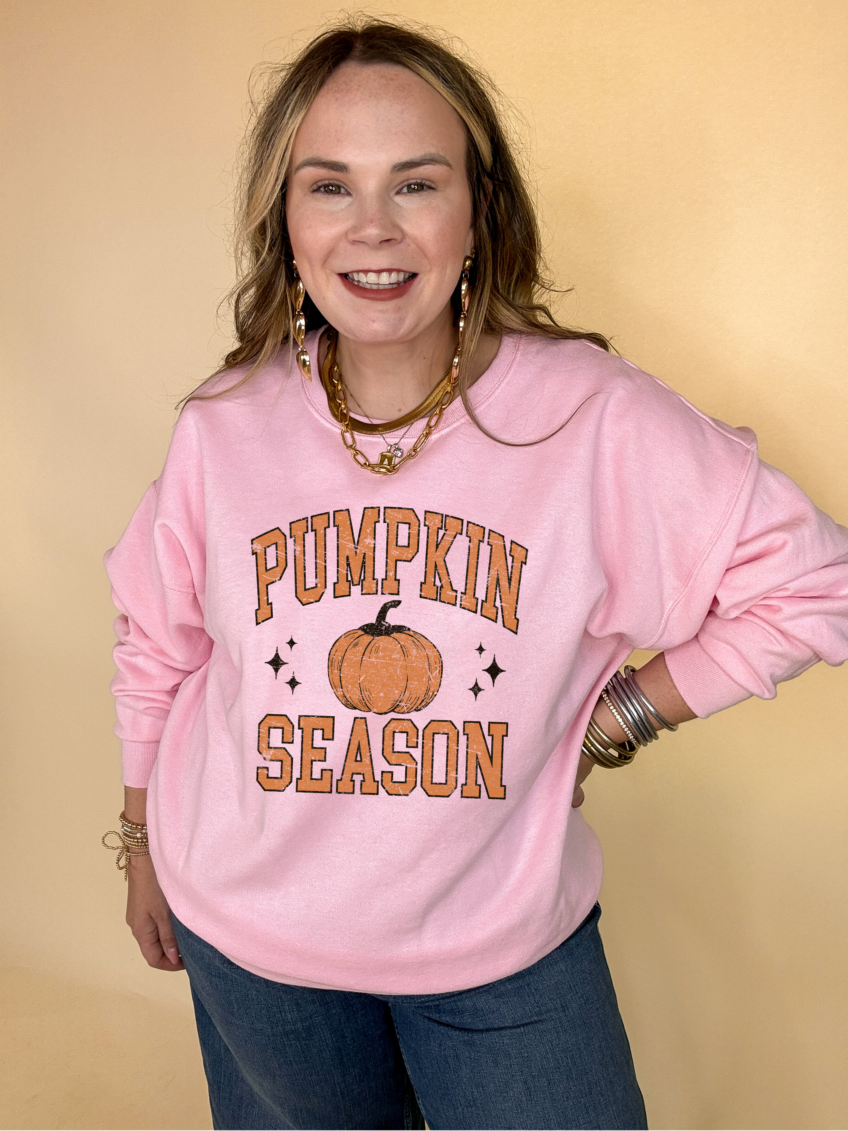 Online Exclusive | Pumpkin Season Graphic Sweatshirt in Multiple Color Options