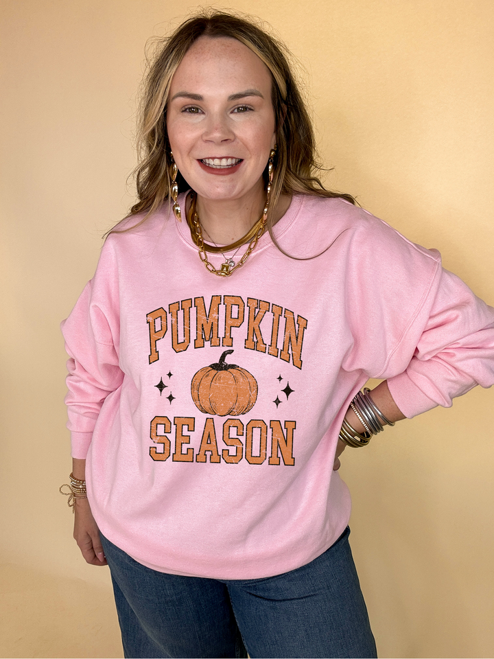 Online Exclusive | Pumpkin Season Graphic Sweatshirt in Multiple Color Options