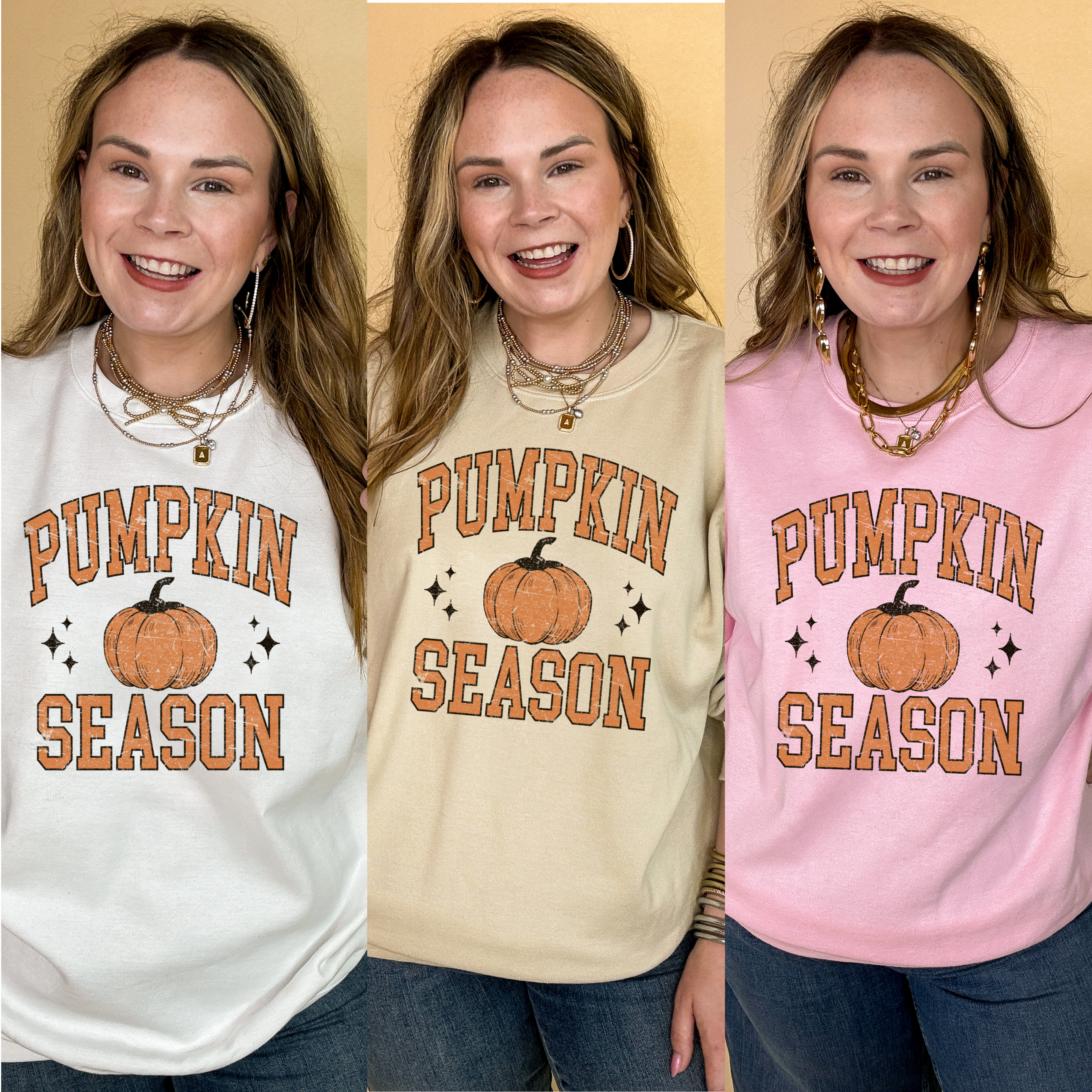 Online Exclusive | Pumpkin Season Graphic Sweatshirt in Multiple Color Options