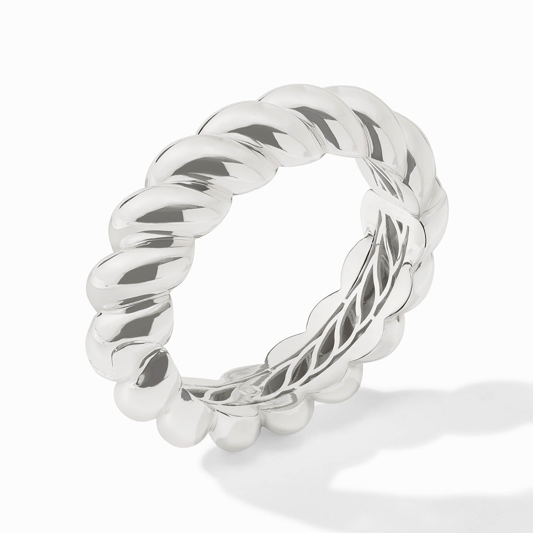 Julie Vos | Ravello Statement Hinge Bangle in Silver