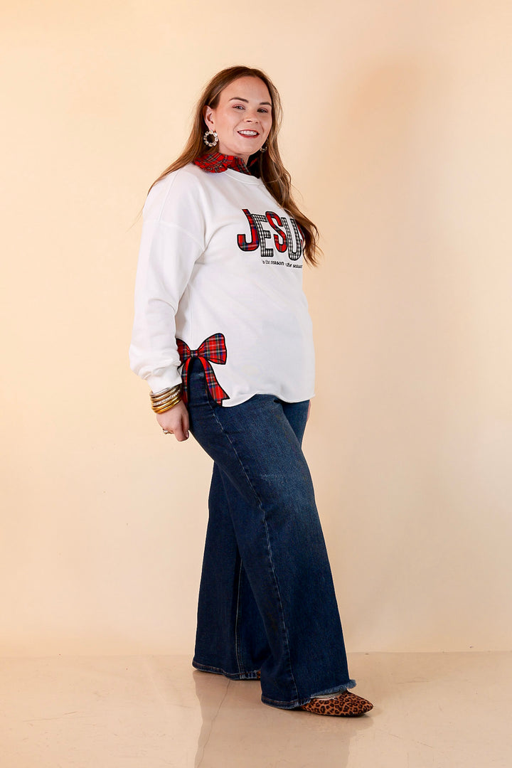 Reason for the Season Jesus Sweatshirt in White