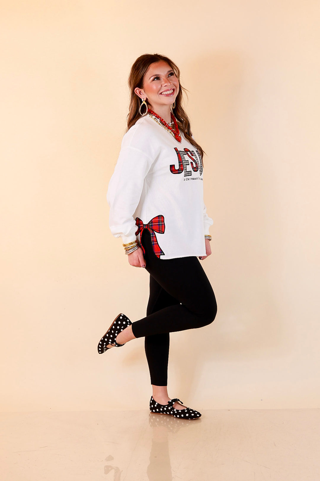 Reason for the Season Jesus Sweatshirt in White