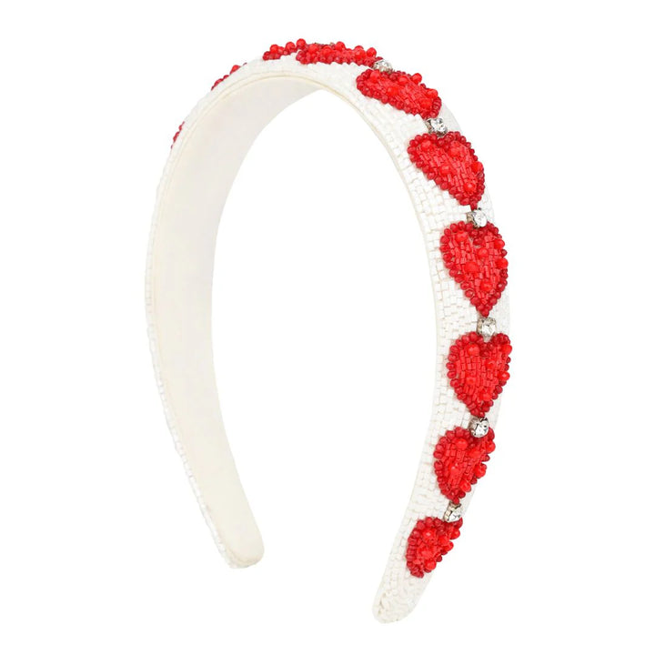 BuDhaGirl | Red Hearts Headband