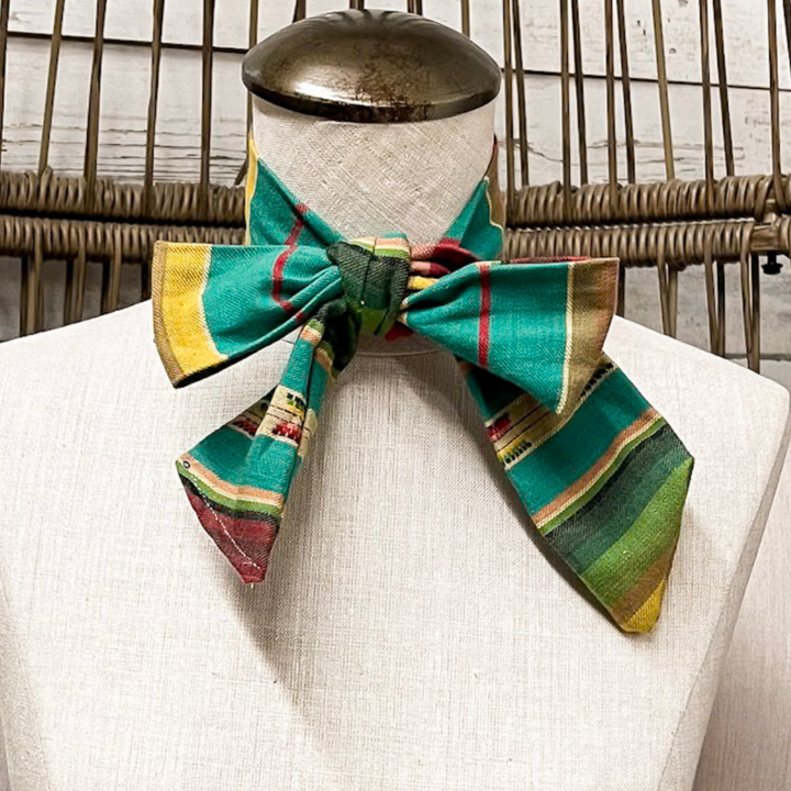 Refined on the Range Serape Print Twilly Scarf in Blue