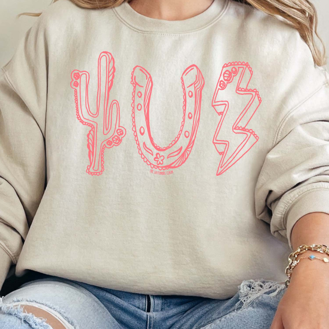 Online Exclusive | Rodeo Roundup Icons Sweatshirt in Cream