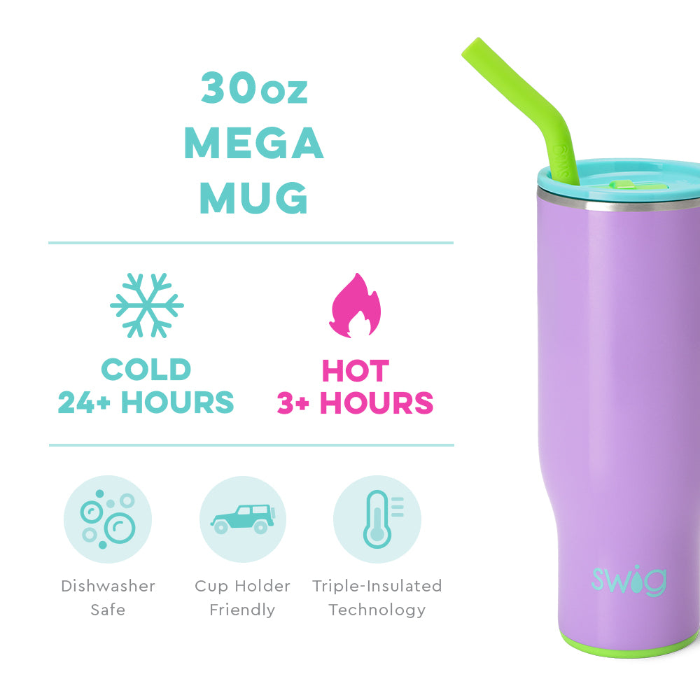 Swig | Ultra Violet Mega Mug in 30 oz - Giddy Up Glamour Boutique