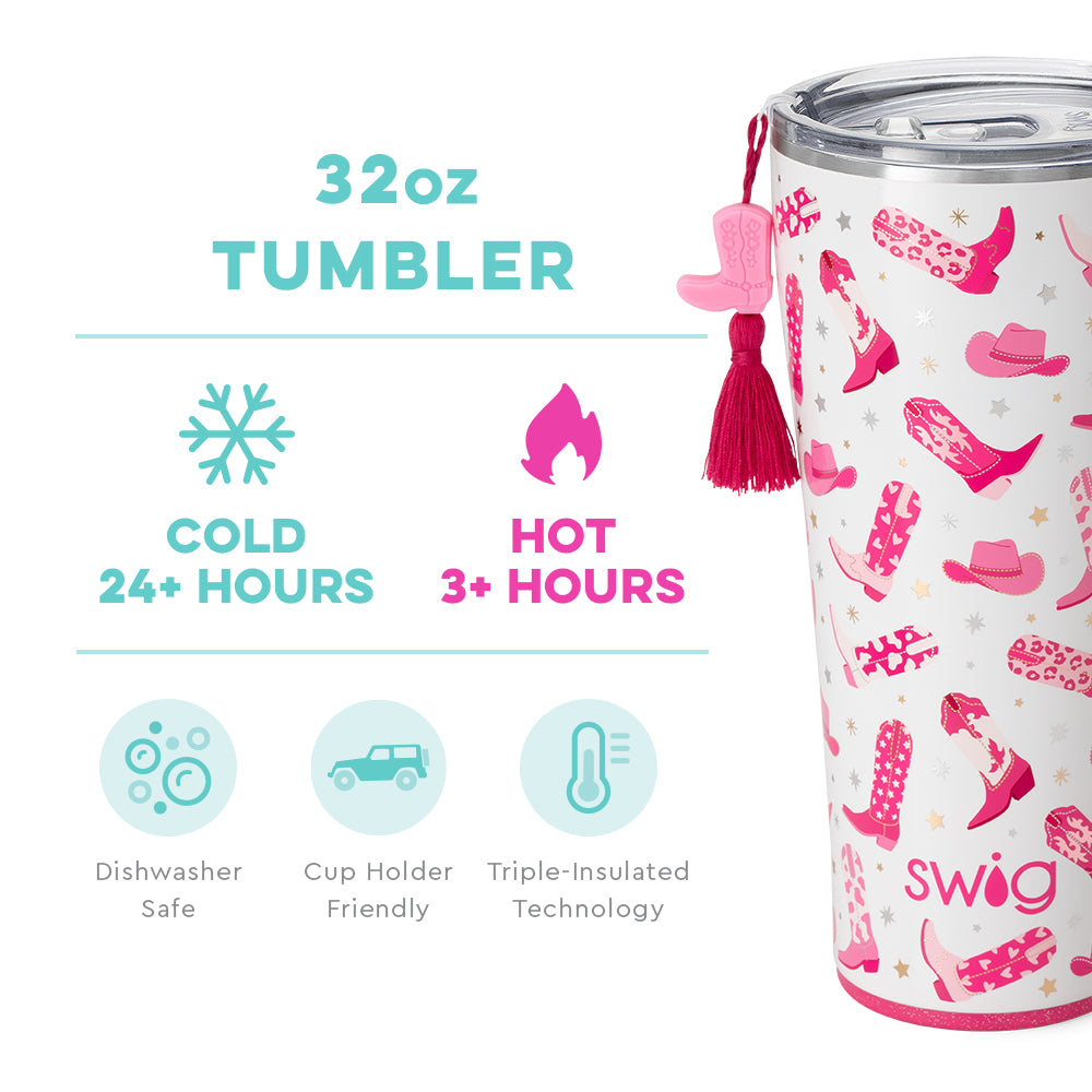 Swig | Let's Go Girls Tumbler in 32 oz - Giddy Up Glamour Boutique