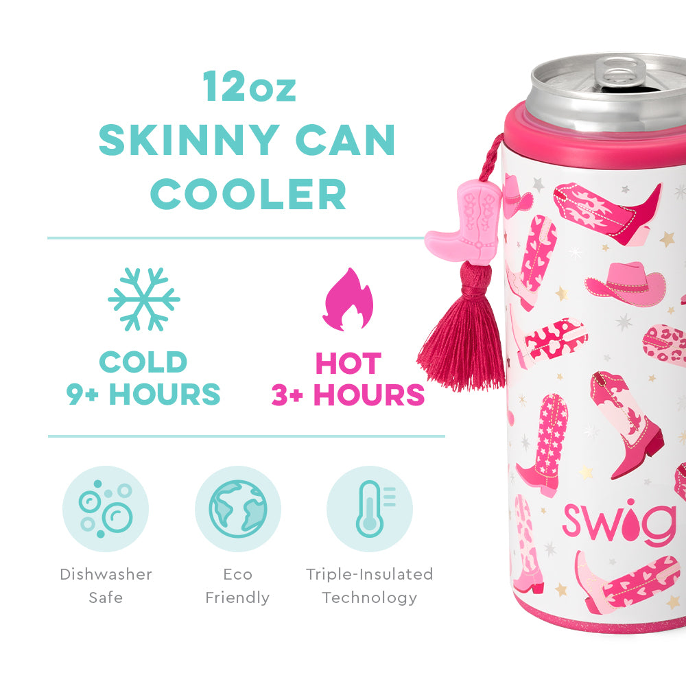 Swig | Let's Go Girls Skinny Can Cooler in 12 oz - Giddy Up Glamour Boutique
