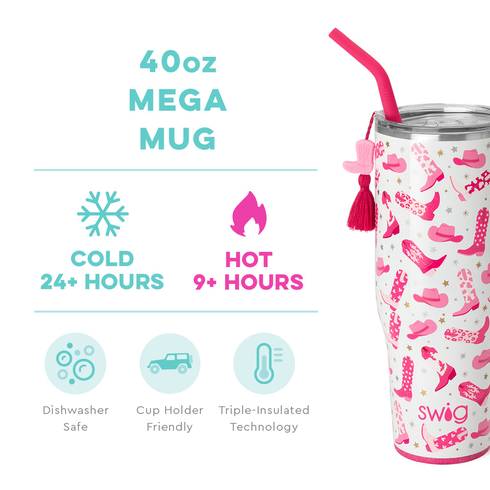 Swig | Let's Go Girls Mega Mug in 40 oz - Giddy Up Glamour Boutique