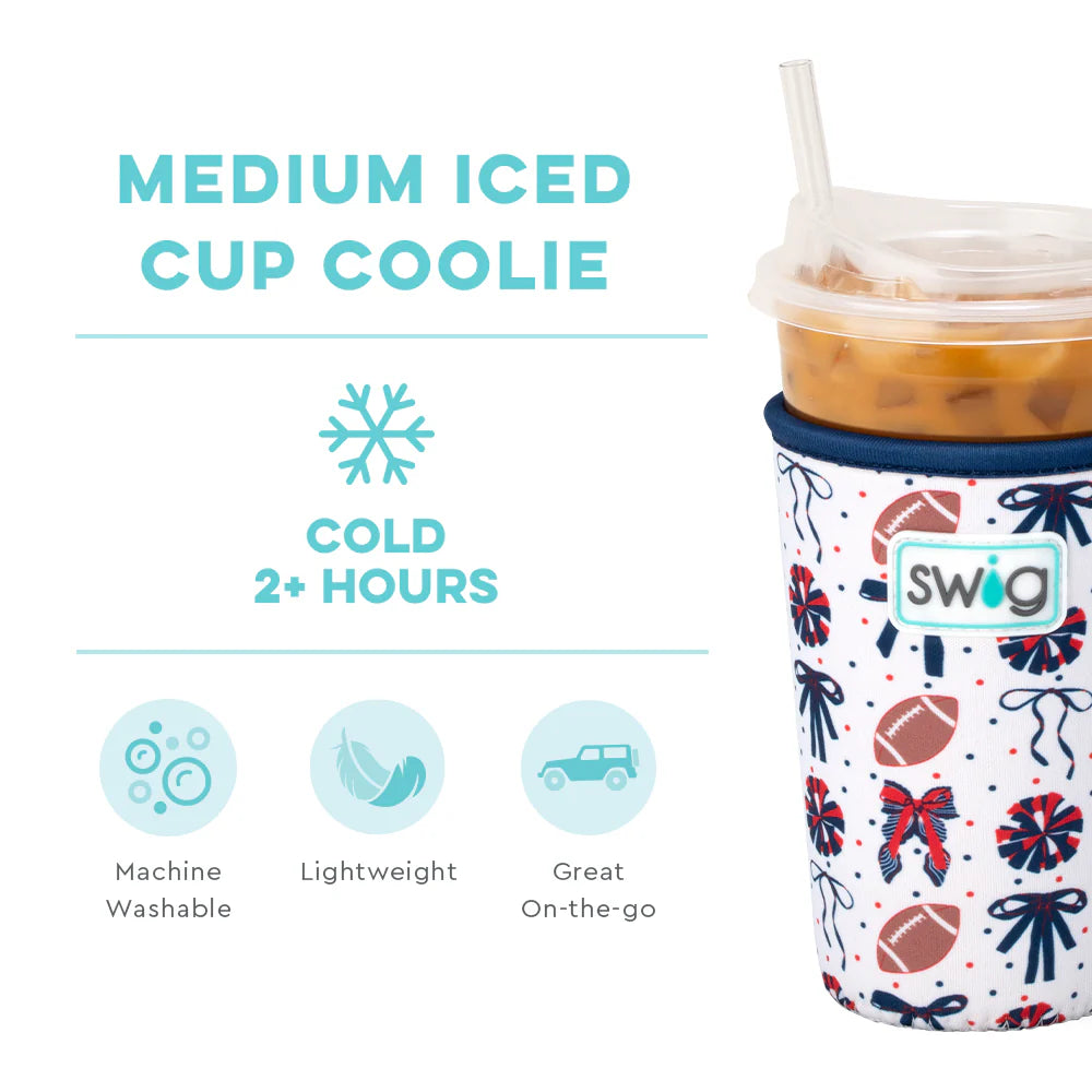 Swig | We've Got Spirit Navy and Red Medium Iced Cup Coolie
