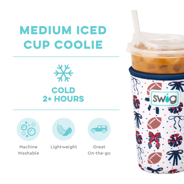 Swig | We've Got Spirit Navy and Red Medium Iced Cup Coolie