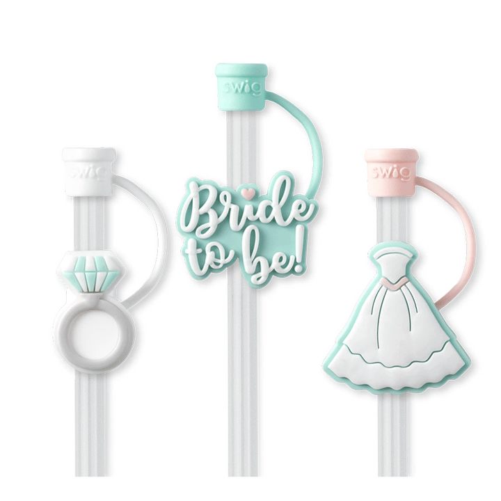 Swig | Bride to Be Straw Topper Set