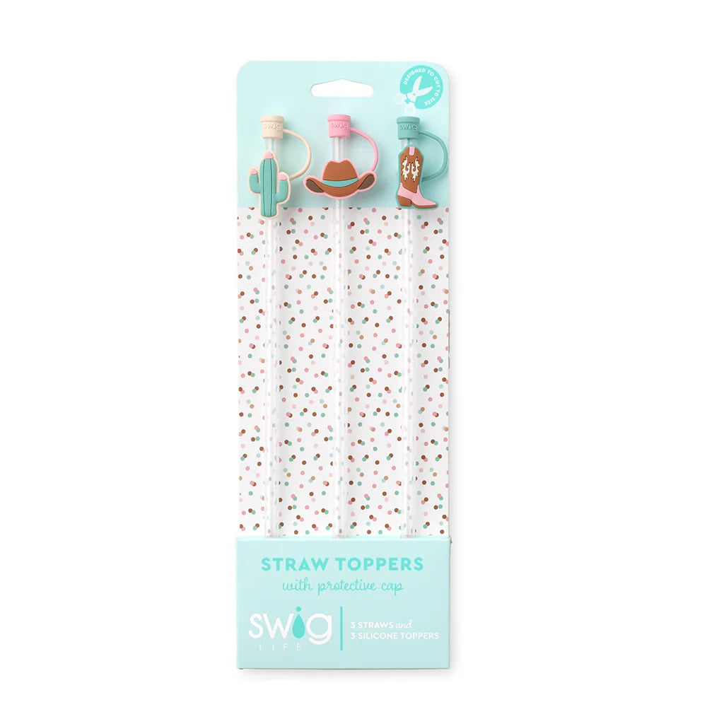Swig | Giddy Up Straw Topper Set