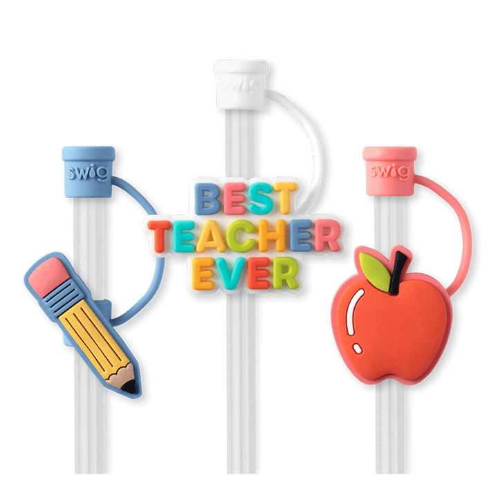 Swig | Teacher Life Straw Topper Set
