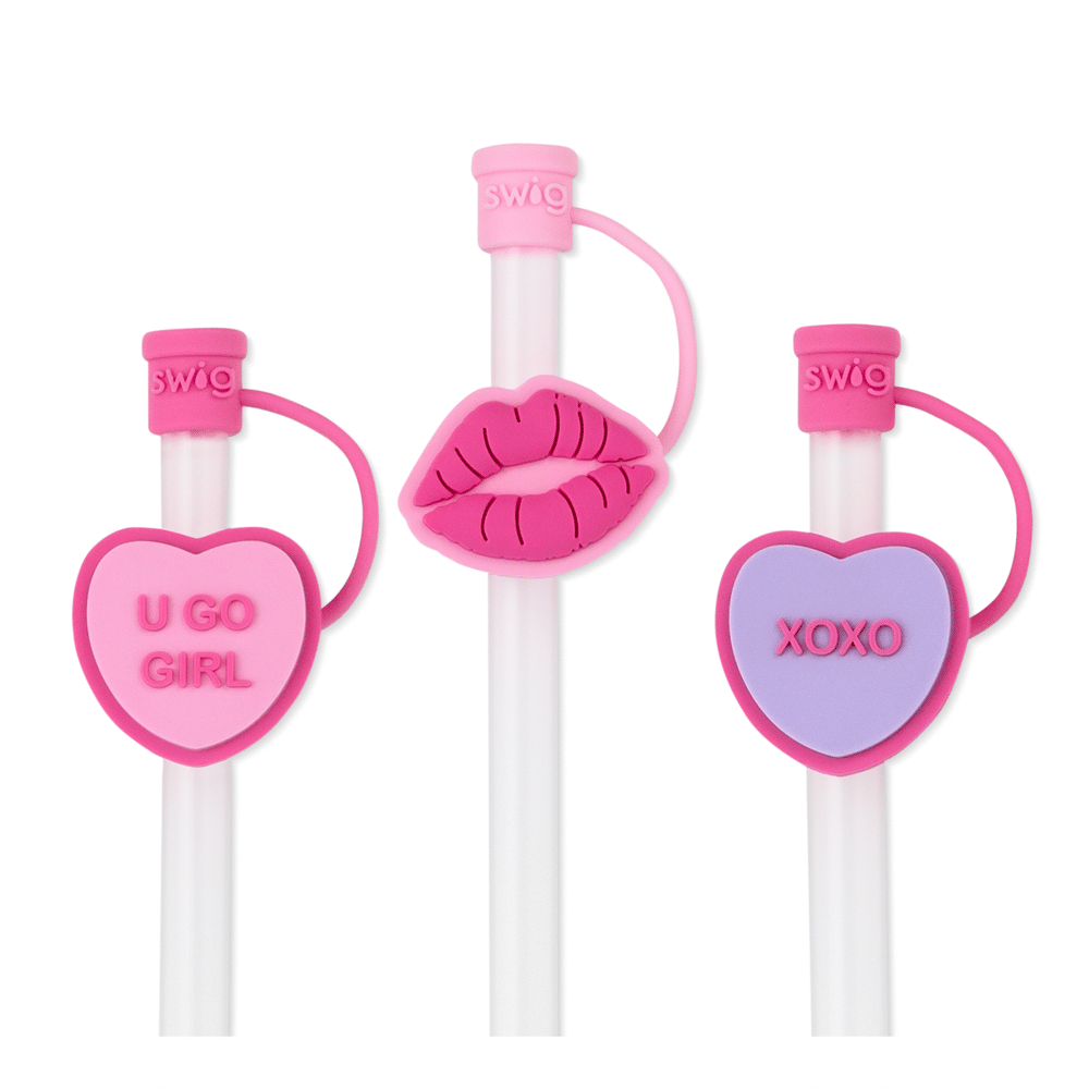 Swig | Valentine's Day Straw Topper Set - Giddy Up Glamour Boutique