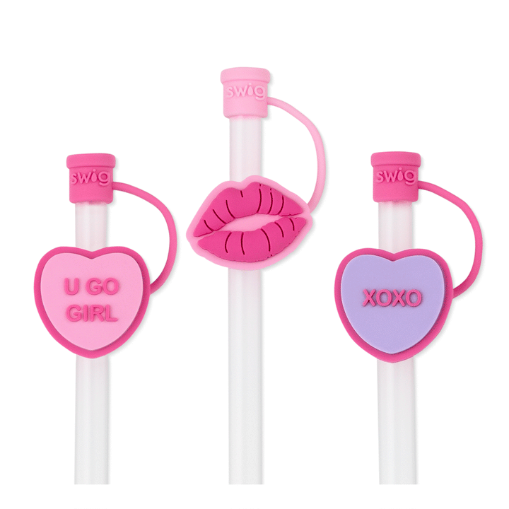 Swig | Valentine's Day Straw Topper Set - Giddy Up Glamour Boutique