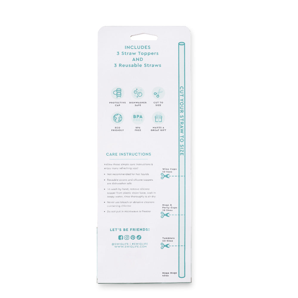 Swig | Valentine's Day Straw Topper Set - Giddy Up Glamour Boutique