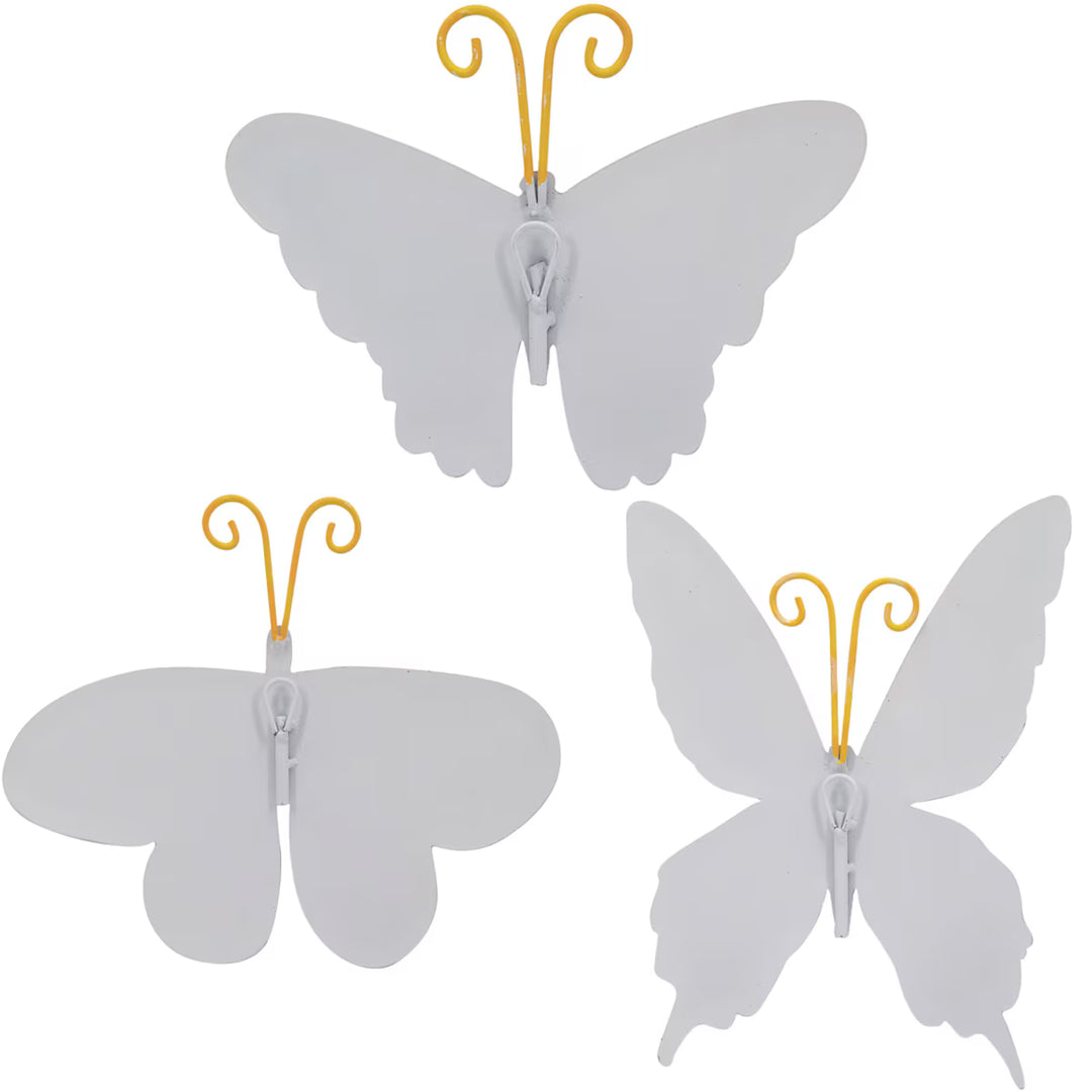 The Round Top Collection | Blooming Butterflies Metal Garden Stakes in Multiple Color Options