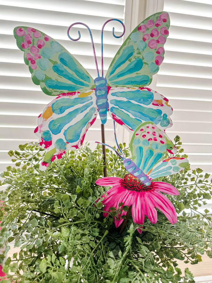 The Round Top Collection | Fanciful Butterfly Metal Garden Stake
