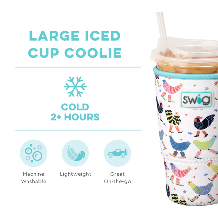 Swig | Funky Chicken Large Iced Cup Coolie