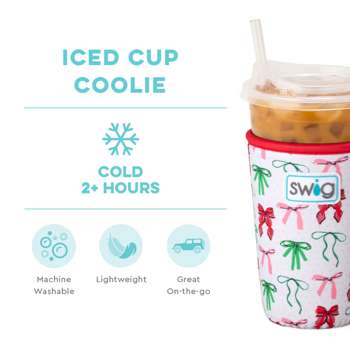 Swig | Ribbons and Bows Medium Iced Cup Coolie