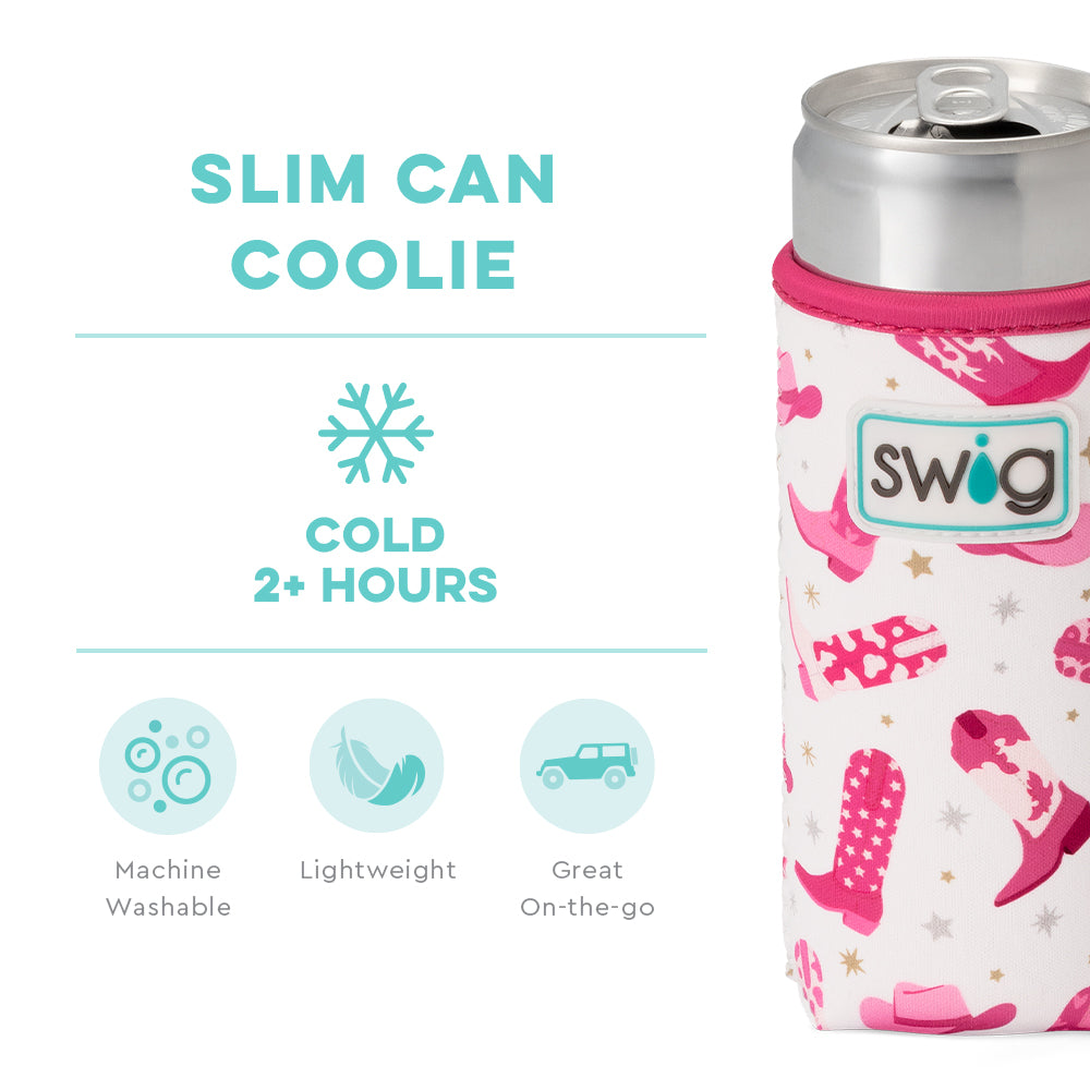 Swig | Let's Go Girls Slim Soft Sided Can Coolie - Giddy Up Glamour Boutique