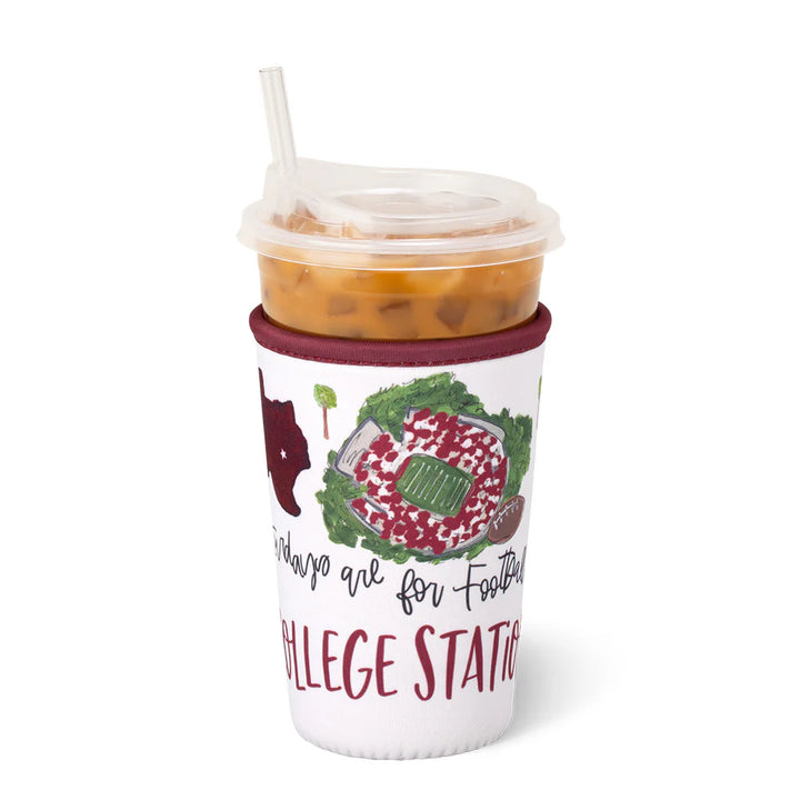 Swig | Saturdays in College Station Medium Iced Cup Coolie