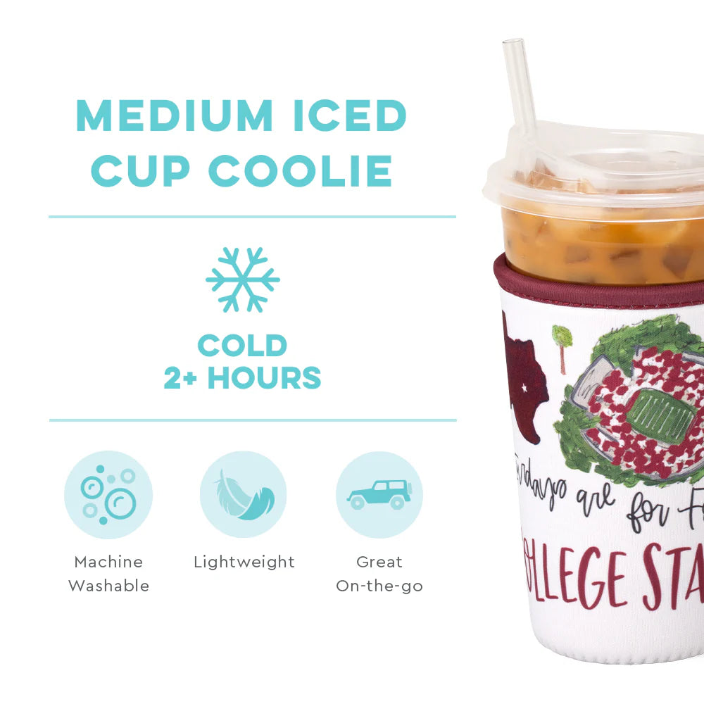 Swig | Saturdays in College Station Medium Iced Cup Coolie