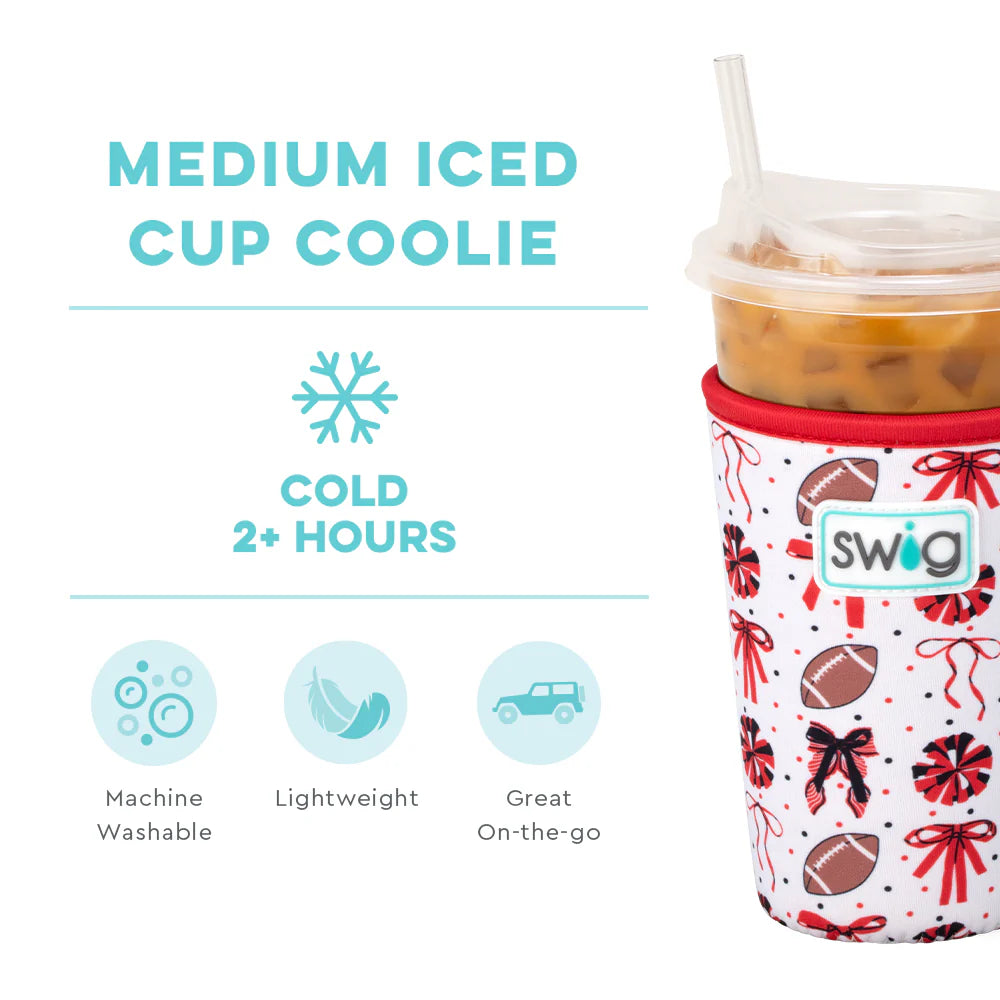 Swig | We've Got Spirit Black and Red Medium Iced Cup Coolie