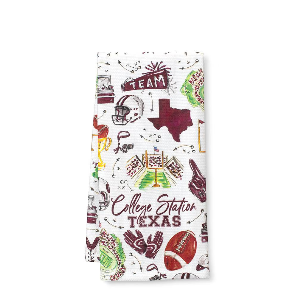 Swig | Tailgates in College Station Tea Towel