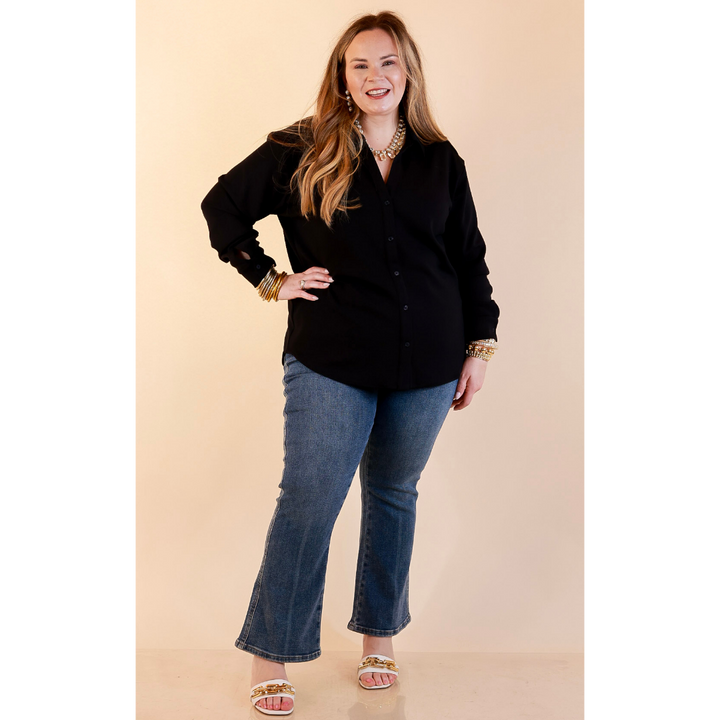 SPANX | AirEssentials Button Down Top in Black
