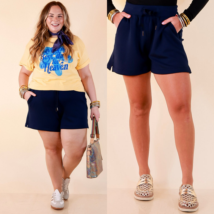 SPANX | AirEssentials® Shorts in Timeless Navy Blue