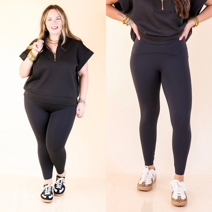 Made with signature performance fabric, these leggings feature shaping and a contoured waistband to give your. Sizes small though XL.