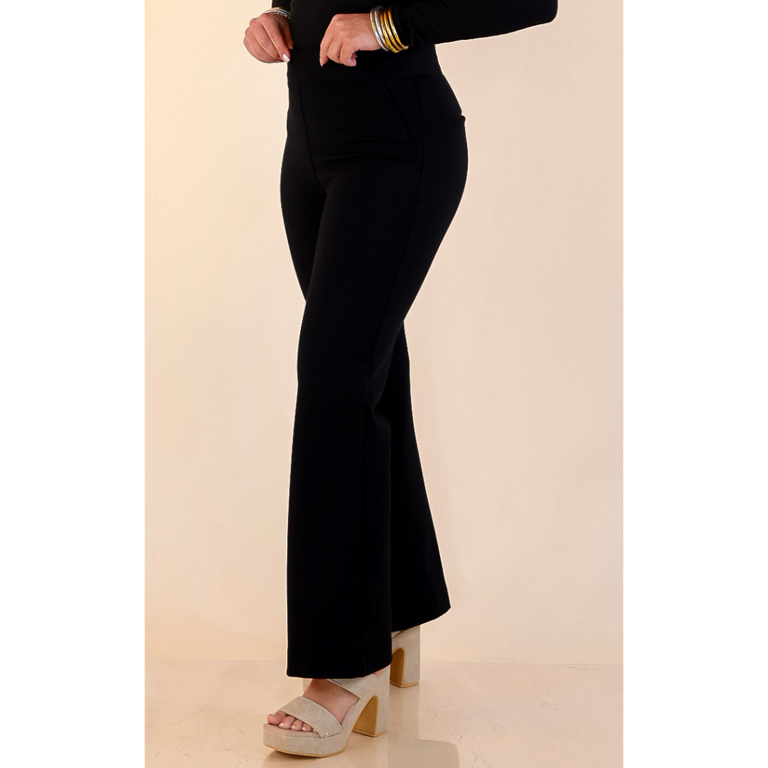 SPANX | SPANXsupersmooth™ PerfectFit Ponte Kick Flare Pant in Black